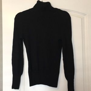 Black turtleneck sweater